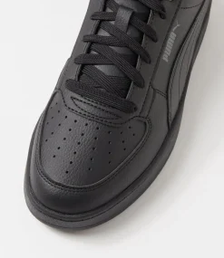 PUMA Sport School Shoes|Senior School Shoes-392290 CAVEN 2.0 PM BLACK DK GRAY SMOOTH