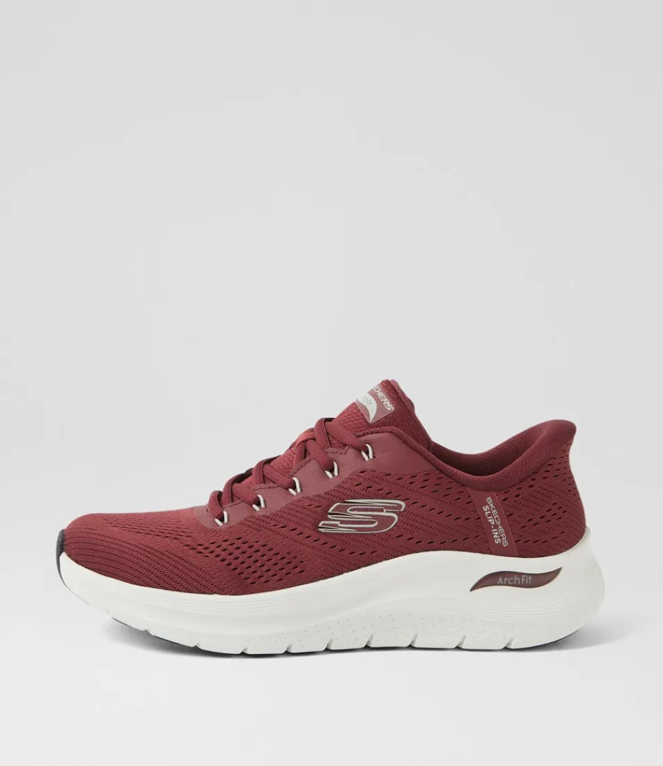 SKECHERS Sneakers|Casuals-A Fit 2 Lestur Burgundy Fabric Sneakers