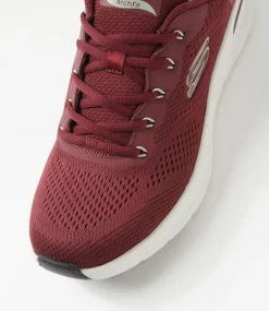 SKECHERS Sneakers|Casuals-A Fit 2 Lestur Burgundy Fabric Sneakers