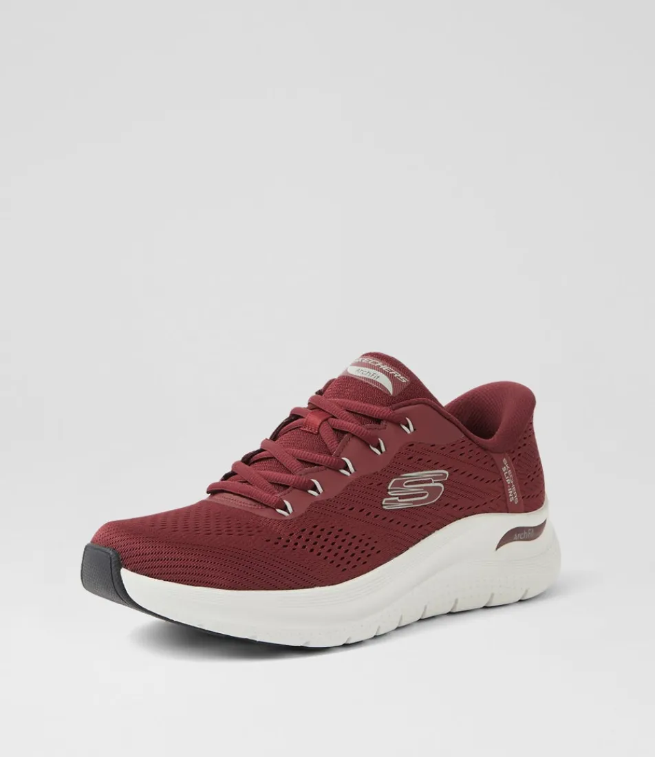 SKECHERS Sneakers|Casuals-A Fit 2 Lestur Burgundy Fabric Sneakers