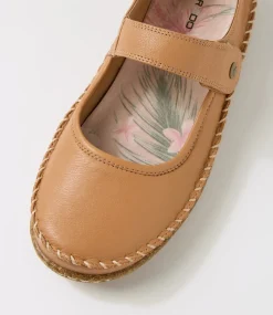 Women COLORADO Comfort|Wedges-Aimey Light Tan Leather Flat Shoes
