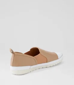 Women DIANA FERRARI Flats-Alainah White Latte Leather Flat Shoes