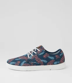COLORADO Sneakers|Casuals-Albatross Mw Navy Orange Printed Canvas Sneakers
