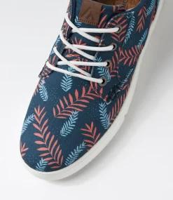 COLORADO Sneakers|Casuals-Albatross Mw Navy Orange Printed Canvas Sneakers
