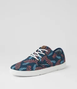 COLORADO Sneakers|Casuals-Albatross Mw Navy Orange Printed Canvas Sneakers