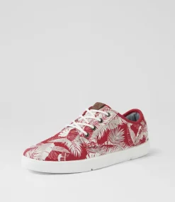 COLORADO Sneakers|Casuals-Albatross Mw Red Printed Canvas Eva Sneakers
