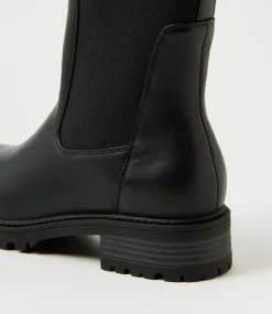 Women I LOVE BILLY Boots-Alchero Black Chelsea Boots