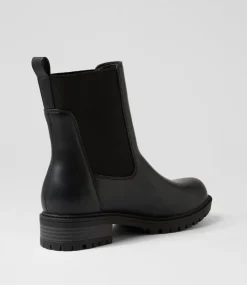 Women I LOVE BILLY Boots-Alchero Black Chelsea Boots