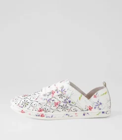 Women SUPERSOFT Comfort|Sneakers-Alexis White Orchid Leather Sneakers