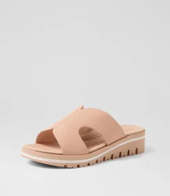 Women SUPERSOFT Comfort|Sandals-Allium Dark Nude Leather Sandals