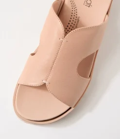 Women SUPERSOFT Comfort|Sandals-Allium Dark Nude Leather Sandals