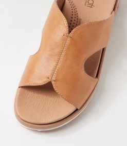 Women SUPERSOFT Comfort|Sandals-Allium Dark Tan Leather Sandals
