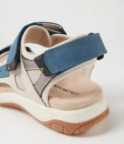 Women COLORADO Comfort|Flats-Alpine Blue Nubuck Sandals