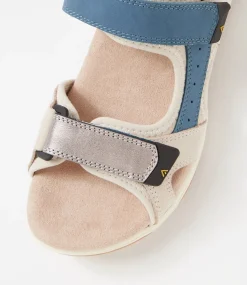 Women COLORADO Comfort|Flats-Alpine Blue Nubuck Sandals