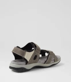 Women COLORADO Comfort|Flats-Alpine Dark Grey Nubuck Sandals