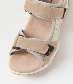 Women COLORADO Comfort|Flats-Alpine Light Taupe Nubuck Sandals