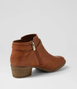 Women I LOVE BILLY Boots-Altoner Cognac Ankle Boots