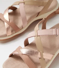 Women COLORADO Comfort|Flats-Ankaro Rose Leather Sandals