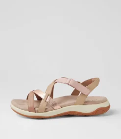 Women COLORADO Comfort|Flats-Ankaro Rose Leather Sandals