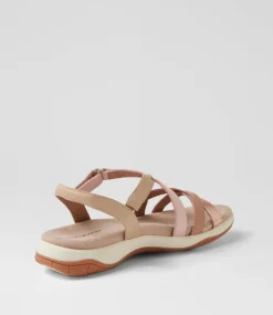 Women COLORADO Comfort|Flats-Ankaro Rose Leather Sandals