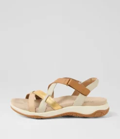 Women COLORADO Comfort|Flats-Ankaro Tan Nude Leather Sandals