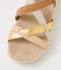 Women COLORADO Comfort|Flats-Ankaro Tan Nude Leather Sandals