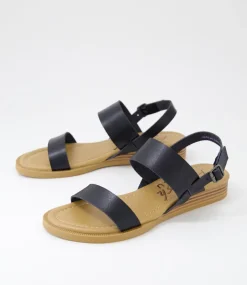 Women BLOWFISH Flats|Sandals-Arcadia Black Sandals