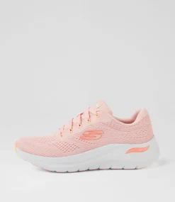 Women SKECHERS Sneakers-Arch Fit 2 Big League Pink Multi Mesh Sneakers