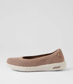 Women SKECHERS Sneakers-Arch Fit Inspire Mocha Knit Sneakers