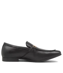 UNCUT Dress Shoes-ARCHIE BLACK SMOOTH SHOES LOAFERS