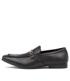UNCUT Dress Shoes-ARCHIE BLACK SMOOTH SHOES LOAFERS