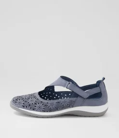 Women I LOVE BILLY Flats-Ardon Mid Blue Nubuck Pu Flat Shoes