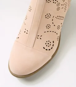 Women I LOVE BILLY Boots-Arino Blush Nubuck Pu Ankle Boots