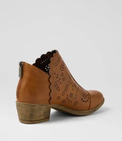 Women I LOVE BILLY Boots-Arino Cognac Ankle Boots