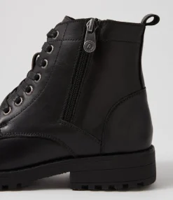 Women COLORADO Boots|Comfort-Arjo Black Leather Ankle Boots