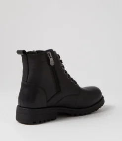 Women COLORADO Boots|Comfort-Arjo Black Leather Ankle Boots