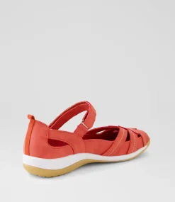 Women I LOVE BILLY Flats-Arkour Rust Nubuck Pu Flat Shoes