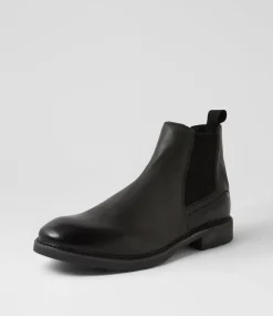 WINDSOR SMITH Boots|Casuals-Arlo Black Tumbled Leather Chelsea Boots