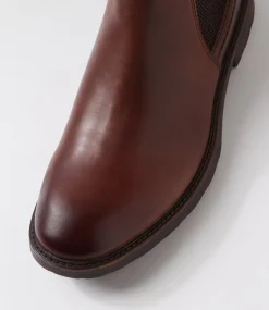 WINDSOR SMITH Boots|Casuals-Arlo Dark Brown Tumbled Leather Chelsea Boots