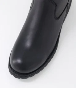 Women COLORADO Boots|Comfort-Armada Black Leather Ankle Boots