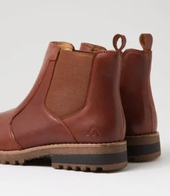 Women COLORADO Boots|Comfort-Arvada Cognac Burnished Leather Calf Boots