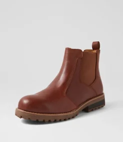 Women COLORADO Boots|Comfort-Arvada Cognac Burnished Leather Calf Boots