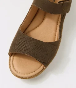 Women COLORADO Comfort|Flats-Asher Dark Brown Leather Sandals