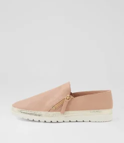 Women DIANA FERRARI Flats-Ashli Cappuccino Gold Mix Flat Shoes