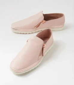Women DIANA FERRARI Flats-Ashli Dusty Pink Rose Metallic Mix Flat Shoes