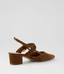 Women TOP END Heels-Asten Nutmeg Suede Heels