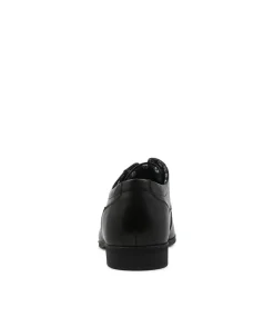 COLORADO CRAFTSMAN Dress Shoes-Astral Black Leather Lace Up Flats