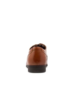 COLORADO CRAFTSMAN Dress Shoes-Astral Cognac Leather Lace Up Flats