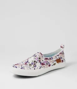 Women BLOWFISH Sneakers-Aussie Off White Boho Canvas Sneakers