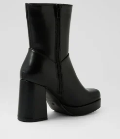 Women I LOVE BILLY Boots-Baddies Black Ankle Boots